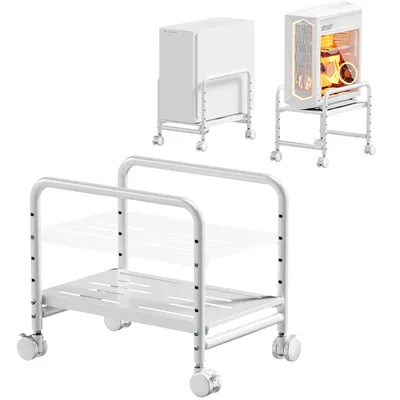 Produktbild von PUTORSEN PC-Ständer mit Rollen, höhenverstellbar 13,3–30,3 cm, für Mid-Tower bis 25,5 cm Breite und 30 kg