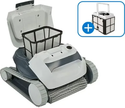 Produktbild von Dolphin E10 Poolroboter mit zusätzlichem Filterkorb fein