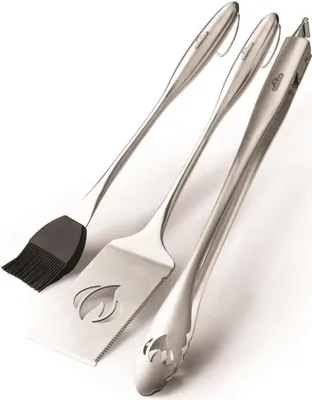 Image de set de 3 couverts à barbecue en acier inoxydable