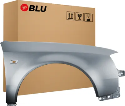 Zdjęcie produktu dla BLU Błotnik pasujący do Audi A6 C5 LY7M Prawy Srebrny AluSilber | 1997-2001 | Przedni Przód | Lakierowany | Gotowy do montażu  | Stal