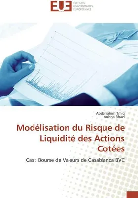 Produktbild von Modélisation du Risque de Liquidité des Actions Cotées