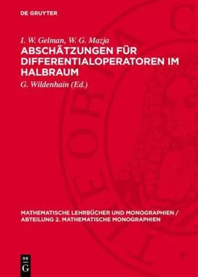 Produktbild von Abschätzungen für Differentialoperatoren im Halbraum