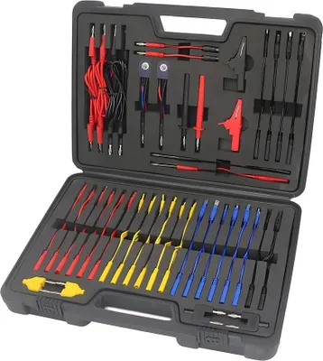 Immagine prodotto di Set di cavi di prova per multimetro - 92 pezzi - Per l'elettronica automobilistica - Connettori e cavi - Cavi di prova - Giallo