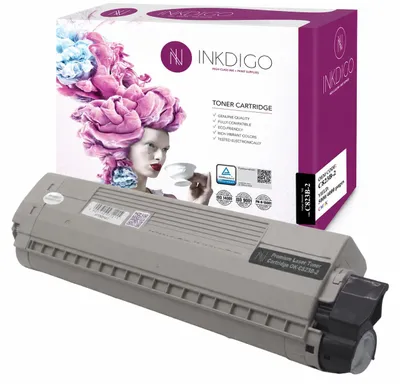 Produktbild von Inkdigo Toner 46471104 für OKI C823DN, C823N, C833DN, C833DT – Schwarz, 7000 Seiten,, KI-generiertes Bild