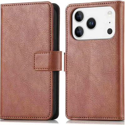 Zdjęcie produktu dla imoshion Luxe Bookcase dla Apple iPhone 17 Pro Max - brązowy