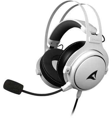 Produktbild von Sharkoon Skiller SGH50, Kabelgebunden, Gaming, 10 - 40000 Hz, Kopfhörer, Schwarz, Weiß