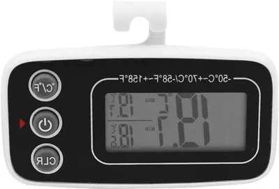 Obrázek produktu pro Digitální teploměry s velkým LCD displejem a magnetem pro použití v kuchyni.