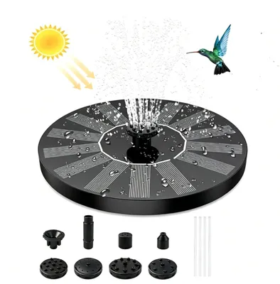 Produktbild von Solarbrunnen für Draussen, 160mm Solar Springbrunnen, Solarbrunnen, Solar Wasserpumpe Solar schwimmender Fontäne Pumpe für Gartenteich