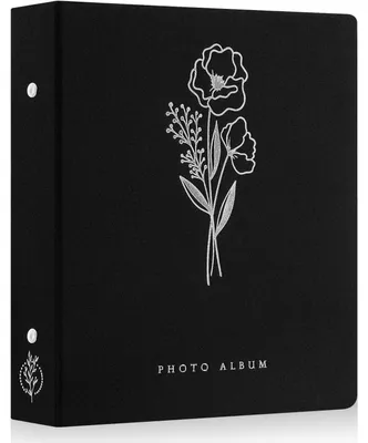 Immagine prodotto di Album fotografico in tela nera, capacità per 400 foto, formato 11,5x15 cm