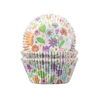 Produktbild von Demmler Muffinformen Blumenwiese - zum Dekorieren selbstgemachter Muffins - 60Stk. pro Packung - 5012116050
