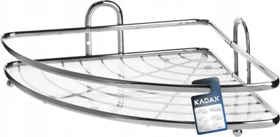 Obrázek produktu pro KADAX Sprchový koš "Kobuk", Jednoduchý, z nerezové oceli, Sprchová polička do koupelny, Sprchová polička, Sprchové koše a regály, 33 cm, Stříbrná
