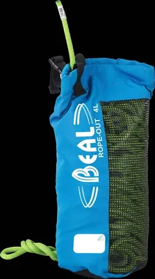 Seilsack "Rope Out" von Beal in Blau mit Netzseite zur Belüftung; geeignet für Kletterseile.