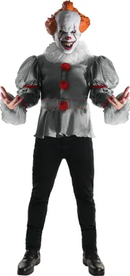 Immagine prodotto di It costume horror clown Pennywise costume in licenza grigio-rosso-arancio