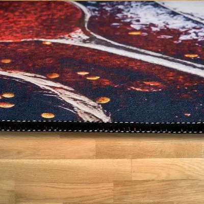 Produktbild von Famanu Küchenteppich rutschfest - waschbar - schwarz - 100 x 200 cm