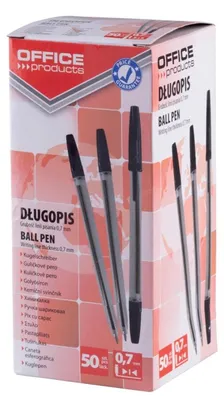 Obrázok produktu pre Office Products Paczka długopisów czarnych 1.0mm