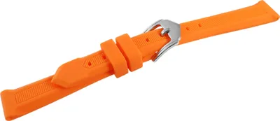 Produktbild von Silikon-Uhrenarmband, orange, Dornschließe, 12 mm - 28 mm