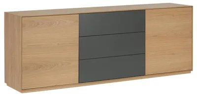 Produktbild von home24 Sideboard - Eiche / Dunkelgrau