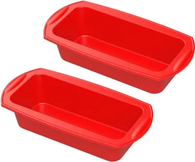 Produktbild von Siliz Silikonform Brotbackform, 2er Set silikon backform für Kuchen und Brote, Antihaftende kastenform kuchen