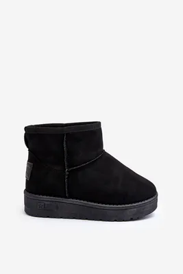 Produktbild von Kinder Dicke Gefütterte Schneestiefel Schwarz Big Star MM374054 32
