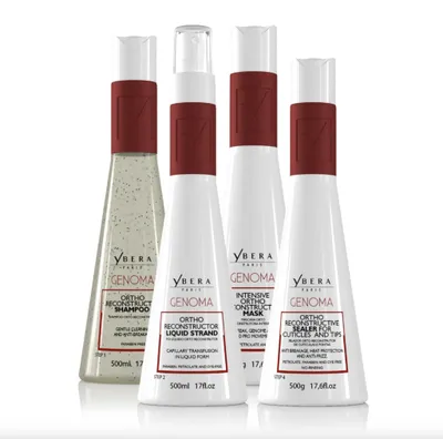 Produktbild von Ybera Genoma - Haare regenerierendes Set | Haar-Rekonstruktion - 4x500ml