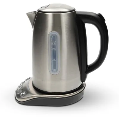 Produktbild von Nedis SmartLife Wasserkocher - Wi-Fi - 1.7 l - Edelstahl - 70,80,90,100 °C - Temperaturindikation - Um 360 Grad drehbar - Verdecktes Heizelement - Strix Controller - Android / IOS