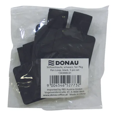 Produktbild von DONAU 1343000-01 Stiftschlaufe schwarz 5 Stück
