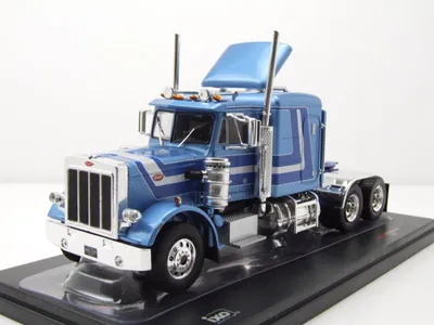 Produktbild von Peterbilt 359 Zugmaschine 1973 blau Modellauto 1:43 ixo models