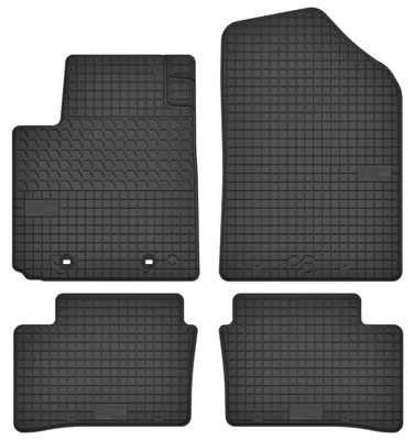Zdjęcie produktu dla Dywaniki gumowe do Kia Picanto II JE 2011-2017 (hatchback) – 4 szt., czarne, dopasowane – Wielganizator SolidTread