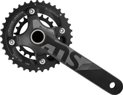 Zdjęcie produktu dla SunRace FCMS66 Zestaw korbowy 2x10s 175 mm 22-36T czarny – korba do roweru MTB wraz z...