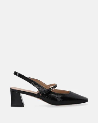 Produktbild von VENEZIA Damen Pumps Elegante High Heels Lederpumps - Schwarze Pumps aus aus Echtleder Schwarz Größe 37