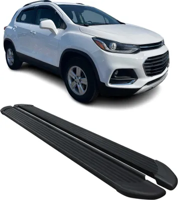Image de Marchepieds Latéraux pédale pour Chevrolet Trax 2012-2024 Aluminium Noir 2Pcs