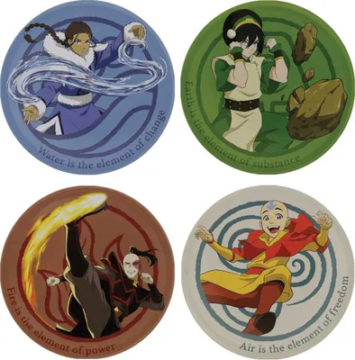 Image de Fanatik Untersetzer Avatar the Last Airbender Metall 4 Stück