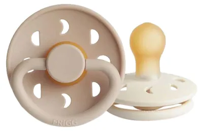 Produktbild von FRIGG Moon Schnuller Cream / Croissant 0-6 Monate 2 Stück