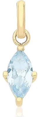 Image de Pendentif Femme Or 375/1000 avec Oxyde de Zirconium - 15mm*5mm; TRS36066