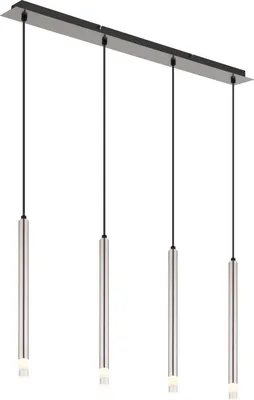 Produktbild von Globo Lighting Hängeleuchte Metall Nickel matt, 4x G9 LED