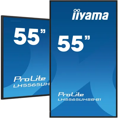 Immagine prodotto di Iiyama LH5565UHSB-B1 IIYAMA 139,0cm(55") LH5565UHSB-B1 16:9 2xHDMI+DP+2xUSB IPS al dettaglio (spedizione)
