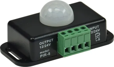 Immagine prodotto di Rilevatore di movimento ChiliTec 12-24V, max. 6A fino a 8 m di portata, 60°, 1-10min