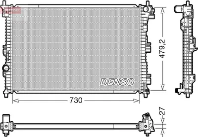 Produktbild von DENSO DRM10112 Kühler Wasserkühler Motorkühler