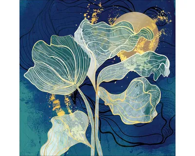 Produktbild von Glasbild In The Moonlight II 50x50 cm