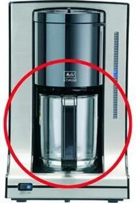 Produktbild von Melitta - Glaskanne Typ 105 schwarz, 217347