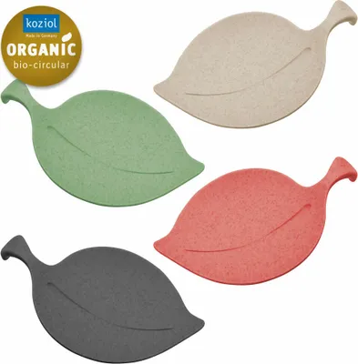 Immagine prodotto di Koziol Schalen-Set Leaf-On 4-tlg., Becherabdeckungen, Kunststoff, Bunt, 3556116