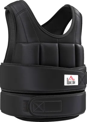 Produktbild von Gewichtsweste 20 KG verstellbare Trainingsweste mit herausnehmenbar Gewichten Schwarz