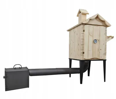 Image de Fumoir Fumoir de jardin Fumoir en bois avec porte Épicéa 50 x 50 x 70 cm