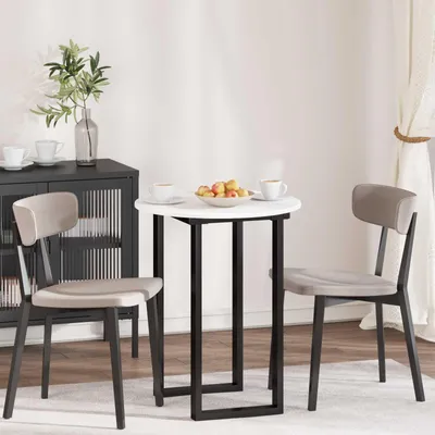 Image de Maison Exclusive - Plateau de table blanc, Ø 60 x 1,5 cm, aggloméré