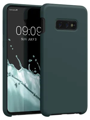 Produktbild von kwmobile Handyhülle für Samsung Galaxy S10e Hülle - Case Silikon - Kabelloses Laden - Schutzhülle Cover in Blaugrün