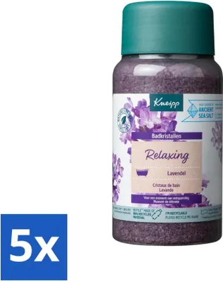 Produktbild von Kneipp - Badesalz - Badekristalle - Lavendel - 600 g - Vorteilspack - 5 Stücke