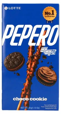Image de Bâtonnets de biscuits au chocolat Pepero 32 g