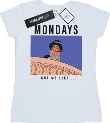 Produktbild von Disney Princess - "Mondays Got Me Like" T-Shirt für Damen BI37110 (S) (Grau)
