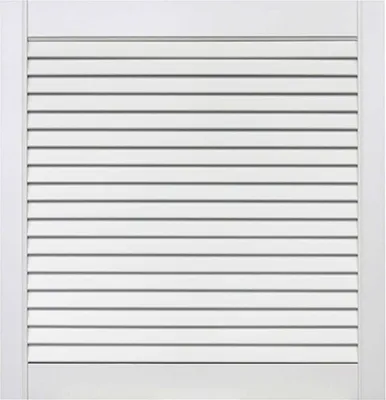 Produktbild von ben+camilla.com offene Lamellentür 61,5x59,4cm weiß PREMIUM LACKIERT Massivholz Kiefer