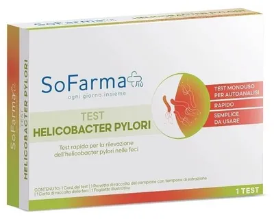 Immagine prodotto di Test Autodiagnostico Helicobacter Pylori Sofarmapiu'
